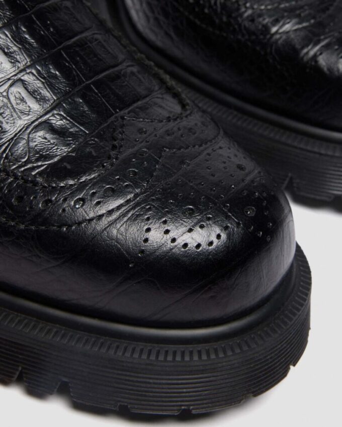 Mocassins en cuir gaufré PENTON BROGUE Mocassins en cuir gaufré PENTON BROGUE