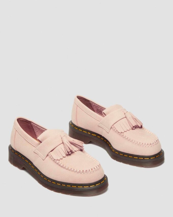 Mocassins à pompons en cuir nubuck Adrian Mocassins à pompons en cuir nubuck Adrian