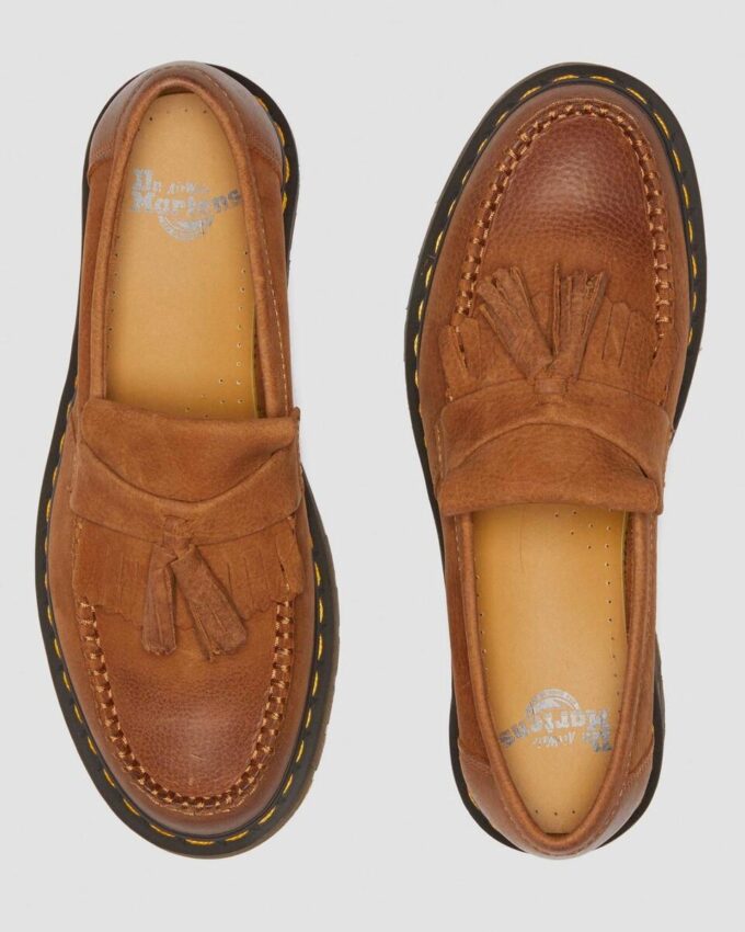 Mocassins à pompons en cuir nubuck Adrian Mocassins à pompons en cuir nubuck Adrian