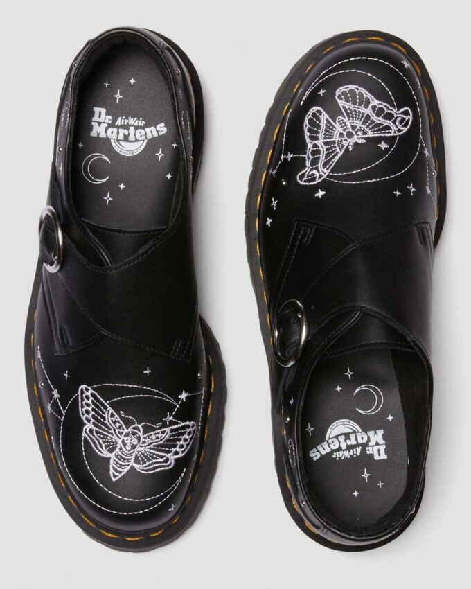 MONK CELESTIAL MOTH Chaussures à plateforme en cuir MONK CELESTIAL MOTH Chaussures à plateforme en cuir