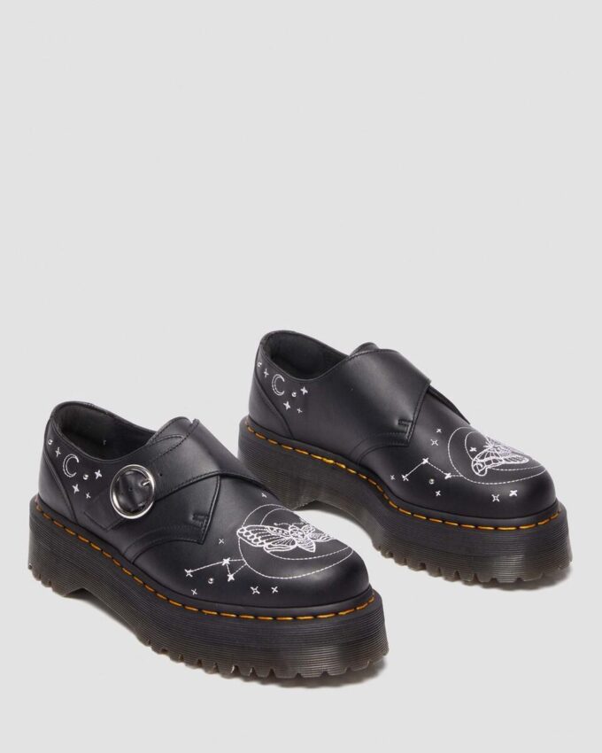 MONK CELESTIAL MOTH Chaussures à plateforme en cuir MONK CELESTIAL MOTH Chaussures à plateforme en cuir