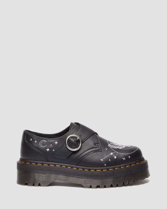 MONK CELESTIAL MOTH Chaussures à plateforme en cuir MONK CELESTIAL MOTH Chaussures à plateforme en cuir