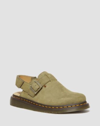 Mules à bride arrière en cuir nubuck vieilli Jorge II