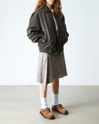 Mules Isham en daim et jacquard