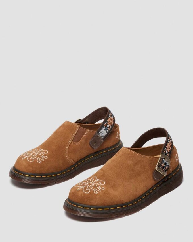 Mules Isham en daim et jacquard Mules Isham en daim et jacquard