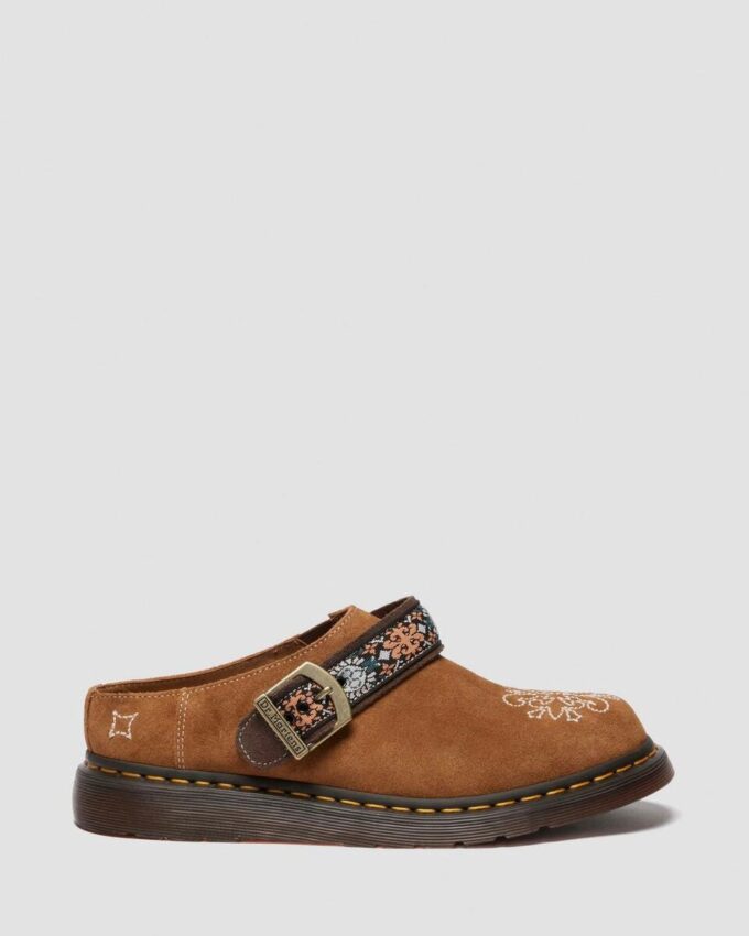 Mules Isham en daim et jacquard Mules Isham en daim et jacquard