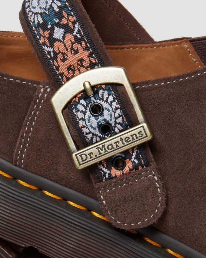 Mules Isham en daim et jacquard Mules Isham en daim et jacquard