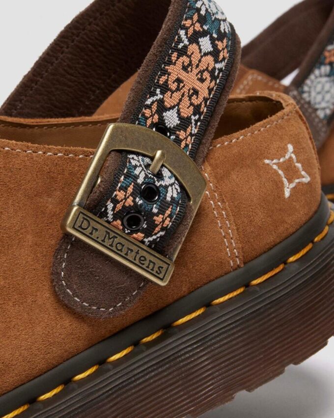 Mules Isham en daim et jacquard Mules Isham en daim et jacquard