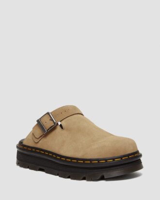 Mules à talons Platform en daim Zebzag