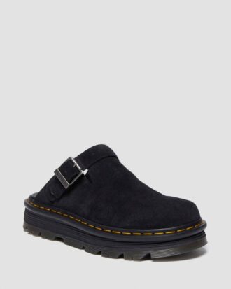 Mules à talons Platform en daim Zebzag