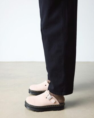 Mules à talons Platform en daim Zebzag