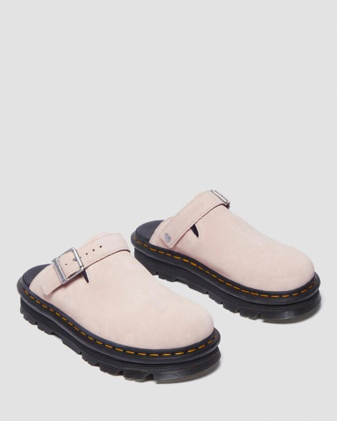 Mules à talons Platform en daim Zebzag Mules à talons Platform en daim Zebzag