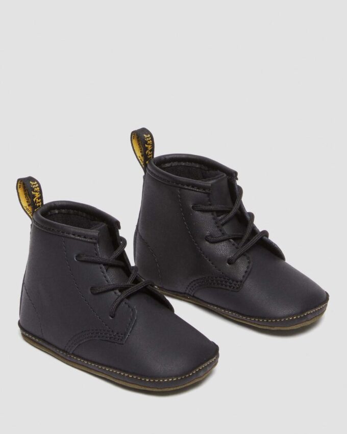 Newborn 1460 Auburn Leather Booties Newborn 1460 Auburn Leather Booties