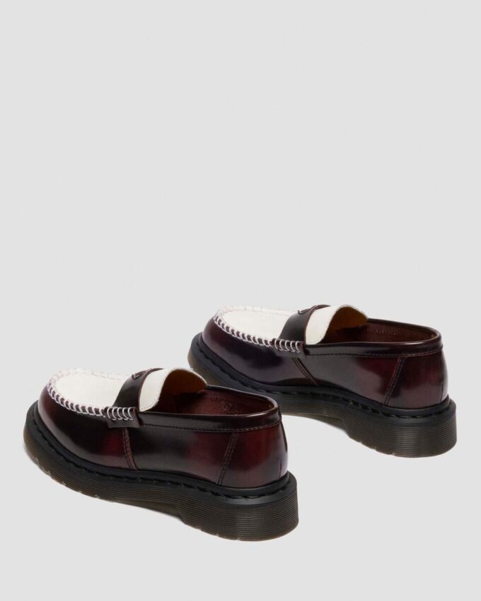 Penton Heart Two Tone Arcadia Rub Off Leather Loafers
