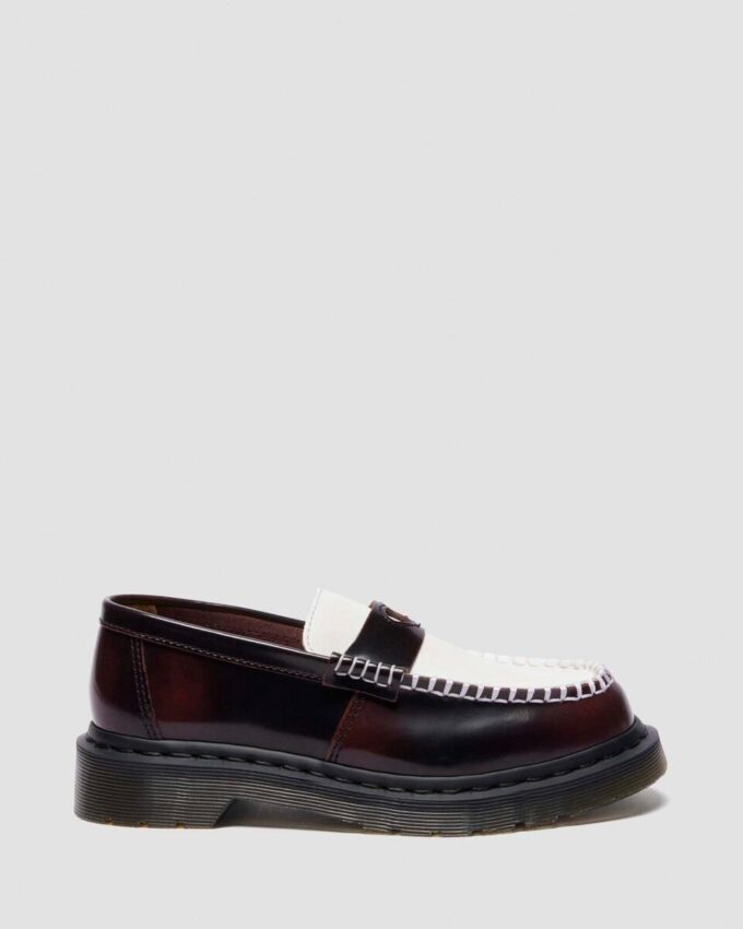 Penton Heart Two Tone Arcadia Rub Off Leather Loafers