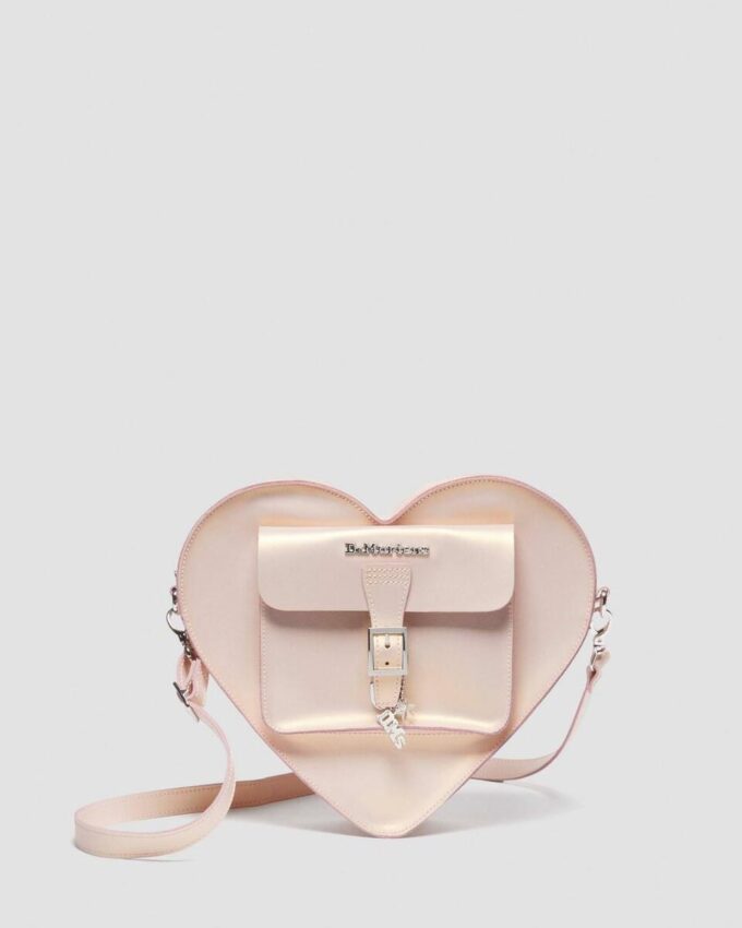 Sac cœur Sac à dos en cuir métallisé Sac cœur Sac à dos en cuir métallisé