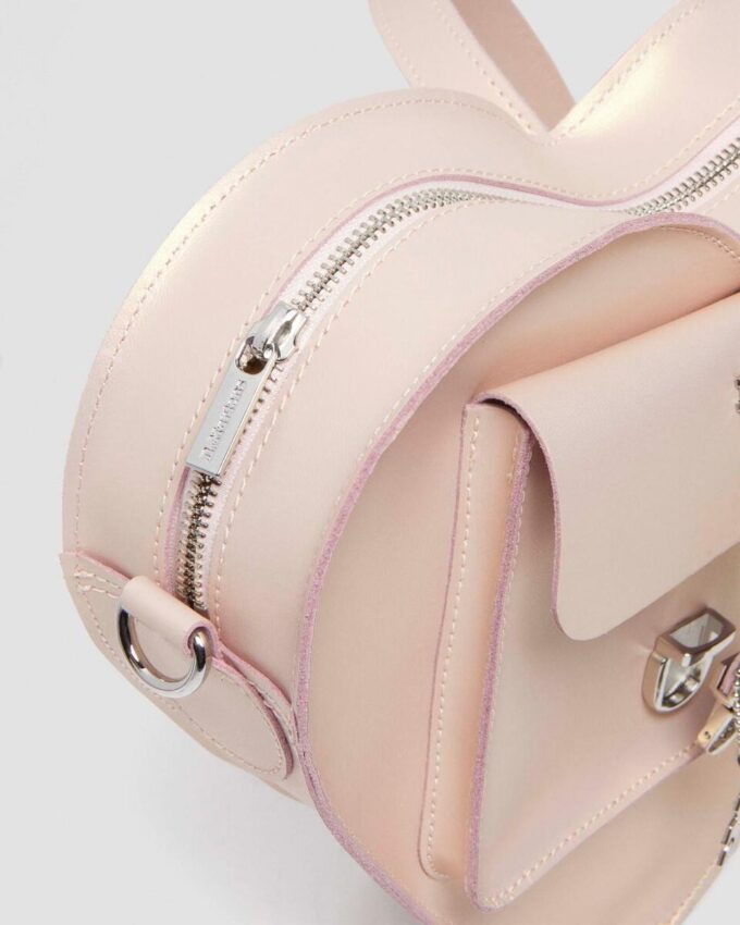 Sac cœur Sac à dos en cuir métallisé Sac cœur Sac à dos en cuir métallisé