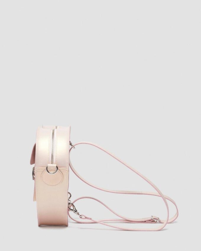 Sac cœur Sac à dos en cuir métallisé Sac cœur Sac à dos en cuir métallisé