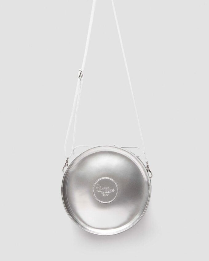 Sac à dos rond en cuir verni Lamper Sac à dos rond en cuir verni Lamper