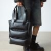 Sac fourre-tout en cuir Sac en cuir rembourré Sac fourre-tout en cuir Sac en cuir rembourré
