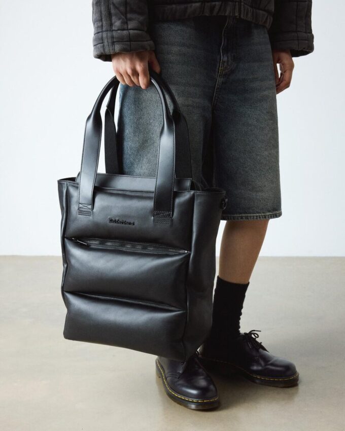 Sac fourre-tout en cuir Sac en cuir rembourré Sac fourre-tout en cuir Sac en cuir rembourré