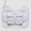 Sac à nœud lavande givré Sac en cuir Kiev Sac à nœud lavande givré Sac en cuir Kiev