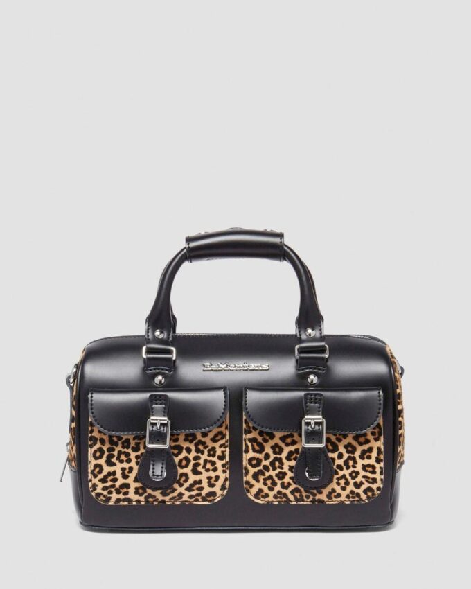 Sac à poignée supérieure imprimé léopard Hair On Sac à poignée supérieure imprimé léopard Hair On