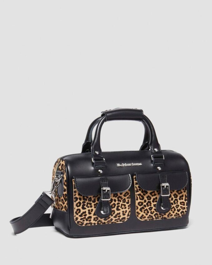 Sac à poignée supérieure imprimé léopard Hair On Sac à poignée supérieure imprimé léopard Hair On