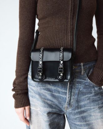Sacoche 7 pouces Sac à bandoulière en cuir clouté Kiev