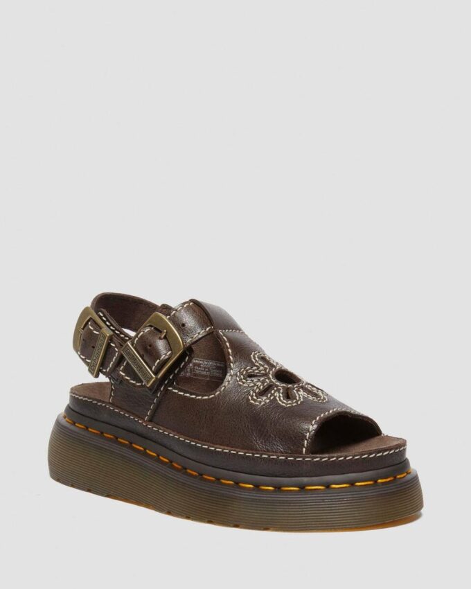 Sandales Dunnet Flower en cuir pleine fleur Sandales Dunnet Flower en cuir pleine fleur