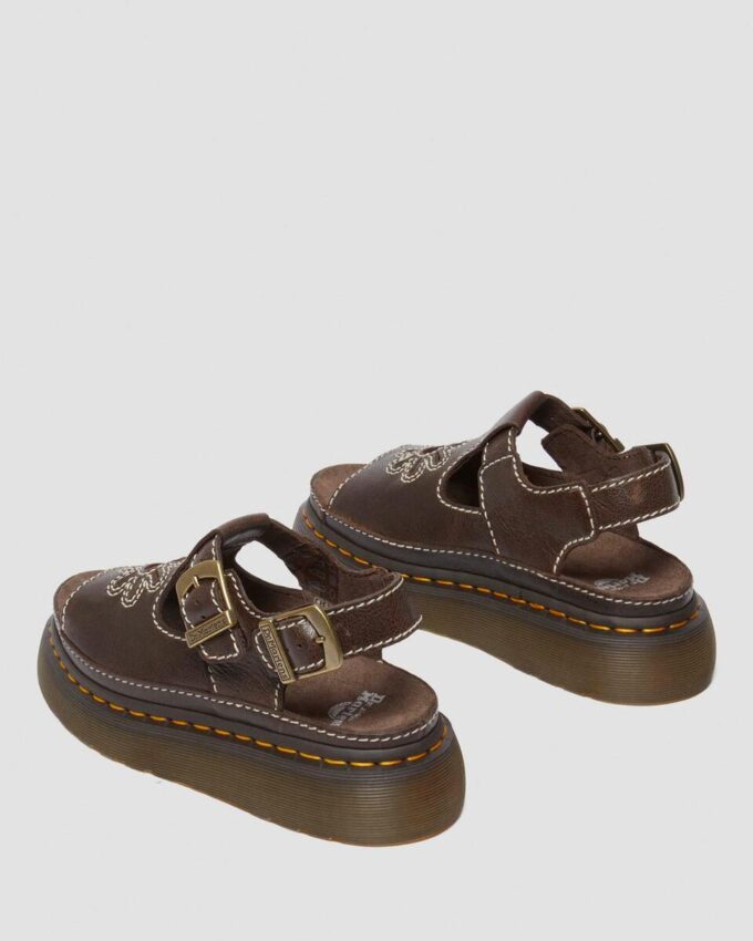 Sandales Dunnet Flower en cuir pleine fleur Sandales Dunnet Flower en cuir pleine fleur