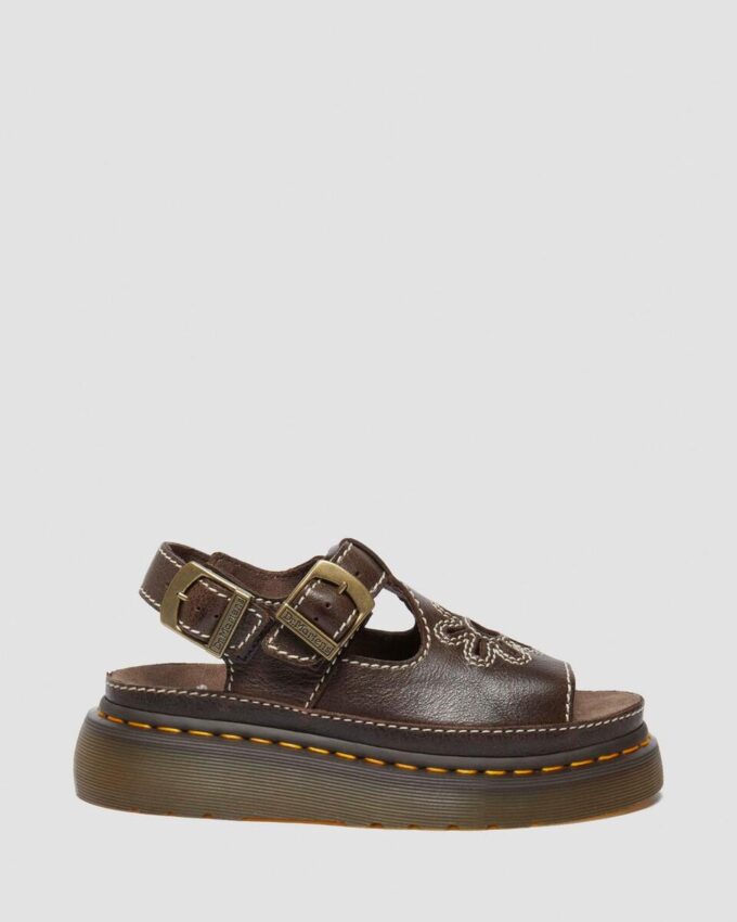 Sandales Dunnet Flower en cuir pleine fleur Sandales Dunnet Flower en cuir pleine fleur