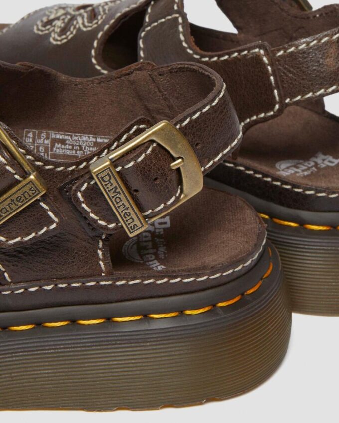 Sandales Dunnet Flower en cuir pleine fleur Sandales Dunnet Flower en cuir pleine fleur