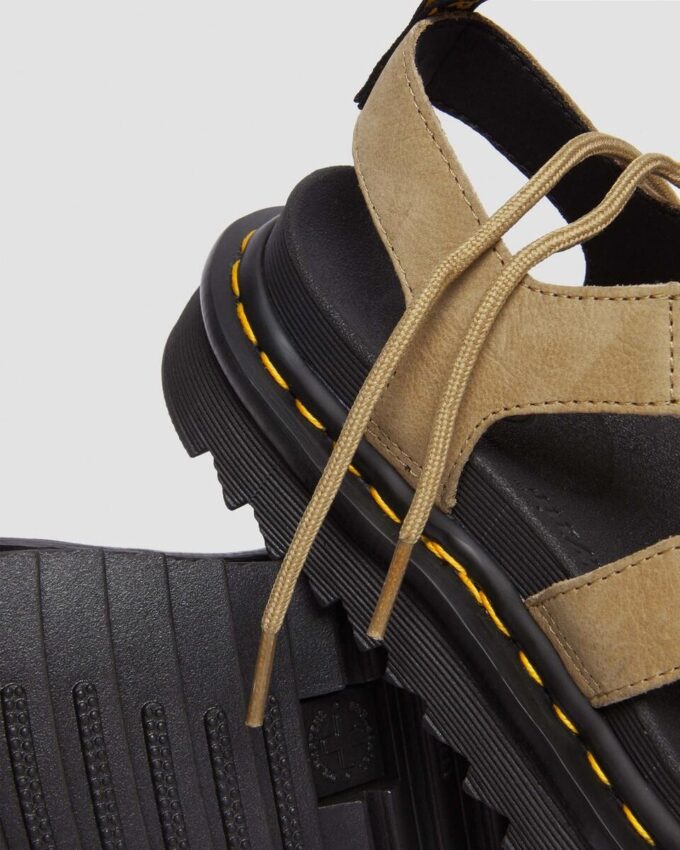Sandales gladiateur en cuir nubuck vieilli Nartilla