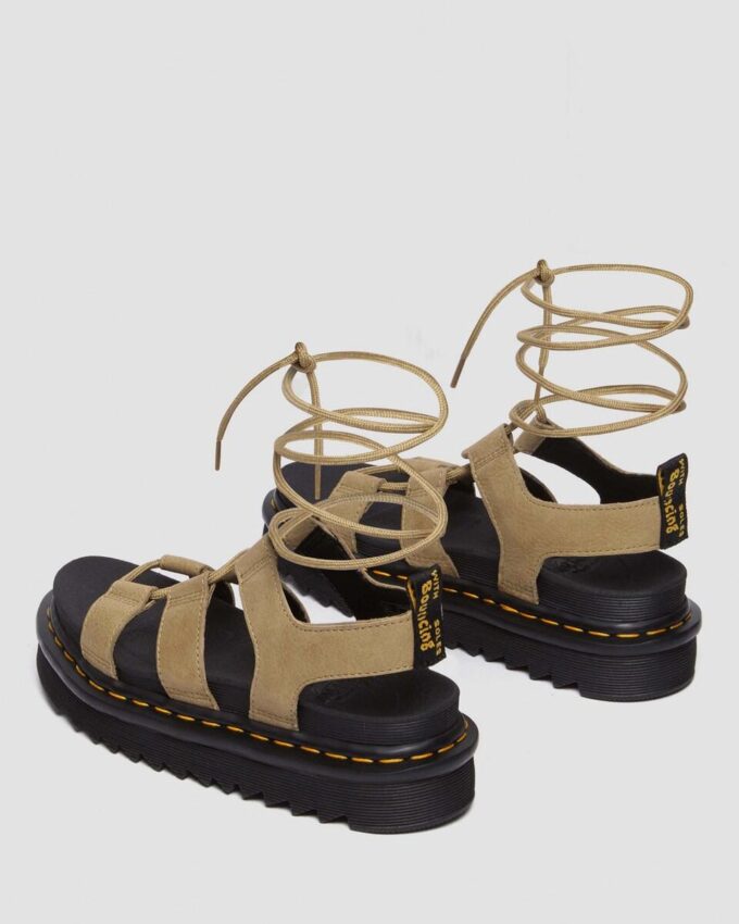 Sandales gladiateur en cuir nubuck vieilli Nartilla