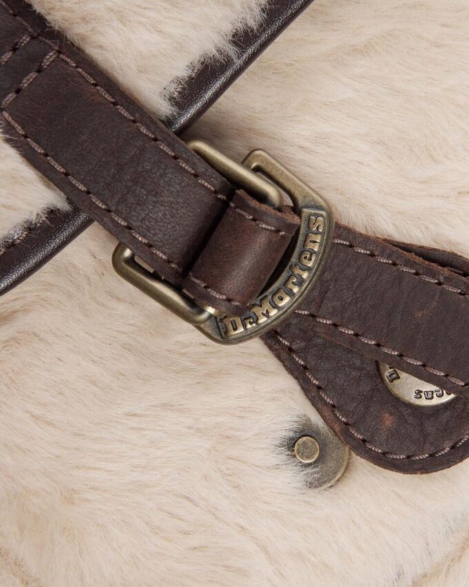 SATCHEL 7 POUCES Sacoche en cuir et fausse fourrure SATCHEL 7 POUCES Sacoche en cuir et fausse fourrure