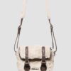 SATCHEL 7 POUCES Sacoche en cuir et fausse fourrure SATCHEL 7 POUCES Sacoche en cuir et fausse fourrure