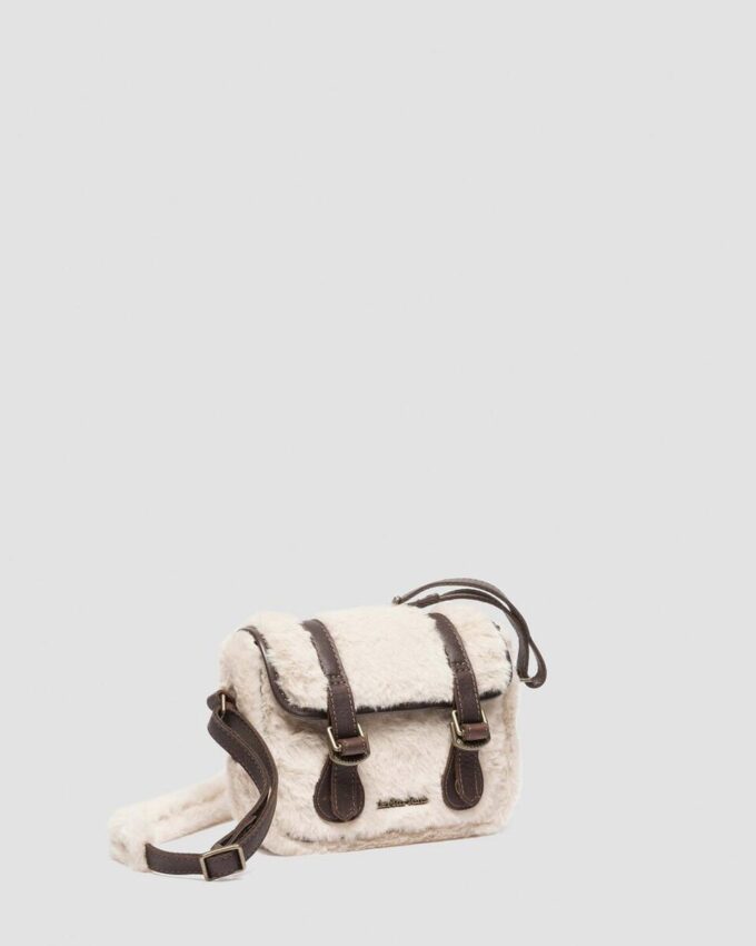 SATCHEL 7 POUCES Sacoche en cuir et fausse fourrure SATCHEL 7 POUCES Sacoche en cuir et fausse fourrure