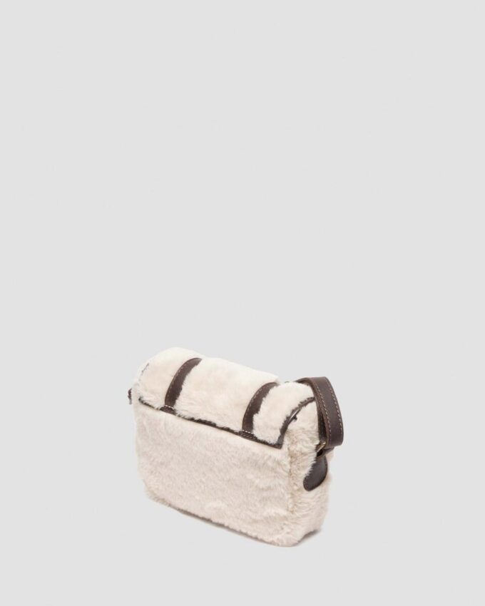 SATCHEL 7 POUCES Sacoche en cuir et fausse fourrure SATCHEL 7 POUCES Sacoche en cuir et fausse fourrure